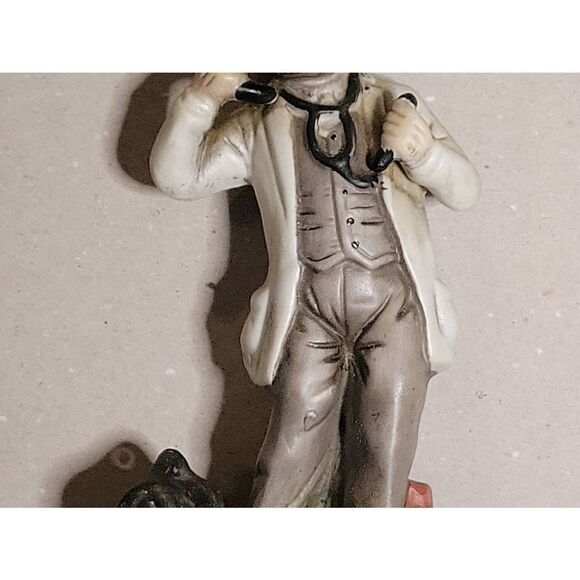 Rare Vintage Designed Himark Giftware Porcelain Old Time Doctor 7 1/4" Figurine - Picture 11 of 14